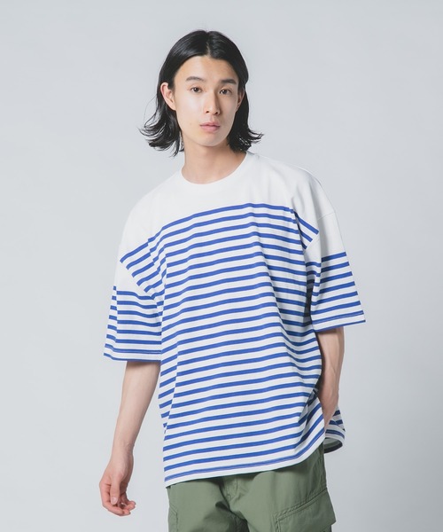 ROUGH TRADE tシャツ 「ROUGH TRADE/ラフトレード」 パネルボーダー
