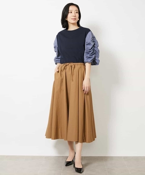 MICHEL KLEIN（ミッシェルクラン） tシャツ ギャザースリーブ