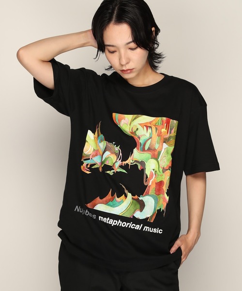 NUJABES Tシャツ YEN TOWN MARKET tシャツ 「Nujabes」ヌジャベス ロゴ Tシャツ