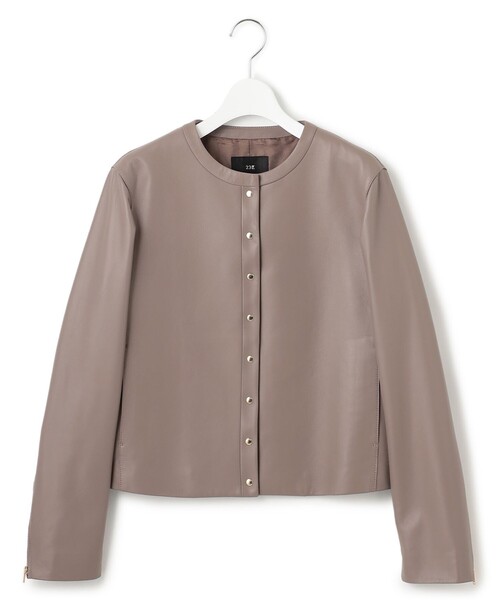 23区　ラムレザー ノーカラージャケット 23区｜ラムレザー ノーカラージャケット | Rakuten Fashion(楽天