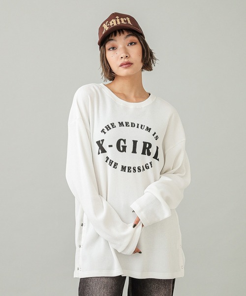 [エックスガール] カットソー THERMAL LS TOP レディース YELLOW S X-girl tシャツ THERMAL L/S TOP レディース : ZOZOTOWN Yahoo