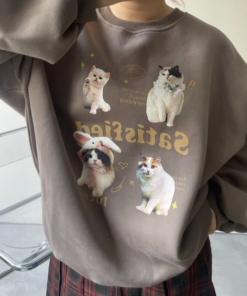 トレーナー スウェット 「UNISEX」CAT FIRST ラグランスウェット レディース mmts トレーナー スウェット 「UNISEX」CAT FIRST ラグラン