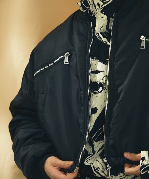 00s archive goa 短丈 ミリタリージャケット ダウンジャケット M 00s archive goa militaryjacket liner y2k