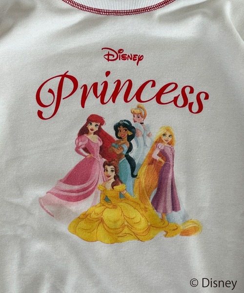ディズニープリンセス刺繍スウェット ピンク
