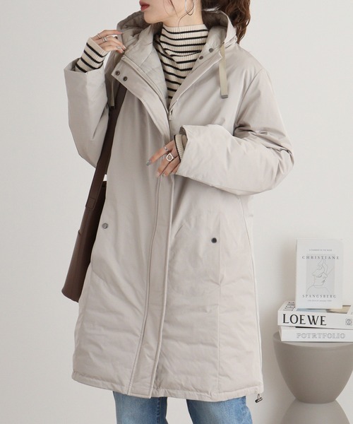 ダウンコート ダウンジャケット BRODIAEA リバーシブルダウンコート