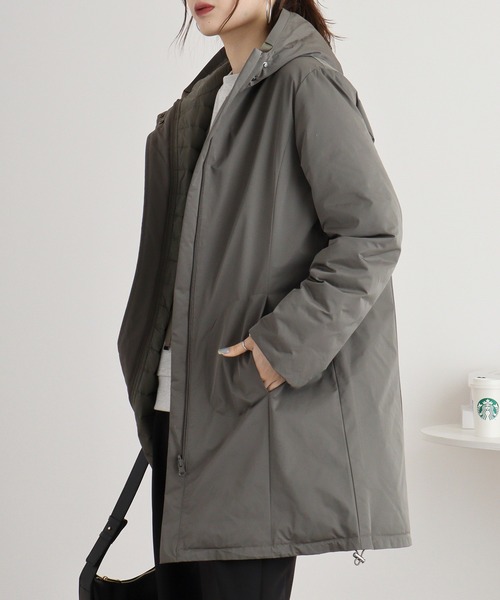 ダウンコート ダウンジャケット BRODIAEA リバーシブルダウンコート