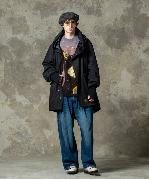 glamb（グラム）の「Denim High Neck glamb グラム デニムモッズコート