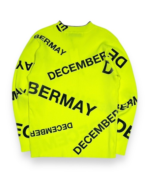 DECEMBERMAYE(デッセンバーメイ)レディースセーター DECEMBERMAY ニット セーター Logo pattern Rib knit レディース