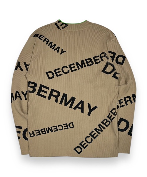 DECEMBERMAYE(デッセンバーメイ)レディースセーター DECEMBERMAY ニット セーター Logo pattern Rib knit レディース