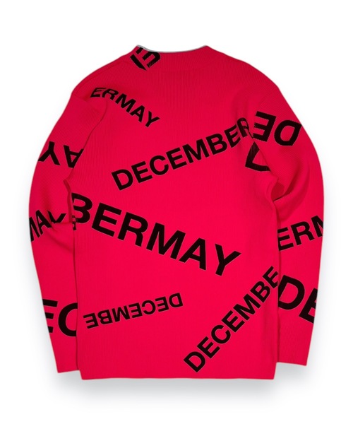 【DECEMBERMAY】ニット DECEMBERMAY ニット セーター Logo pattern Rib knit レディース