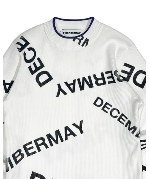 に*ん様 m DECEMBERMAY ニット セーター Logo pattern Rib knit レディース