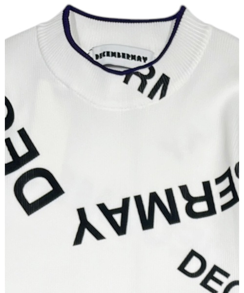DECEMBERMAY（ディセンバーメイ） ニット セーター Logo pattern Rib