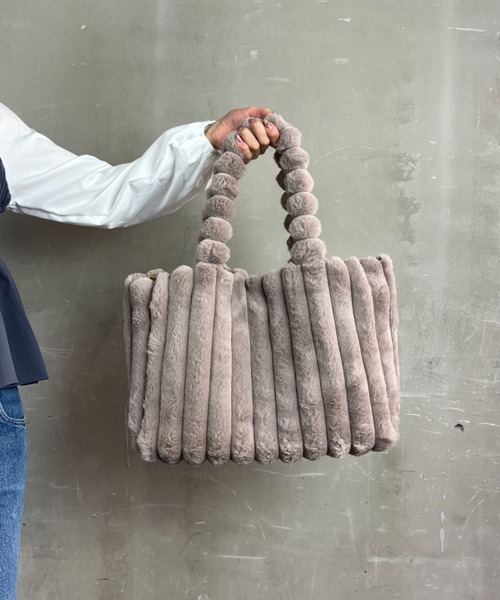 Loco Ocean（ロコオーシャン） トートバッグ もこもこ フェイクファー