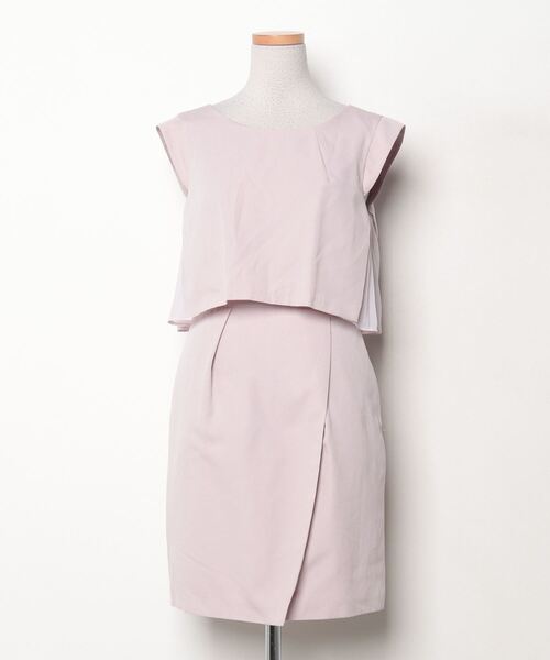 JILL STUART ピンク フリル ノースリーブ ミニワンピース S JILL by STUART 「JILL STUART」 ノースリーブワンピース SMALL