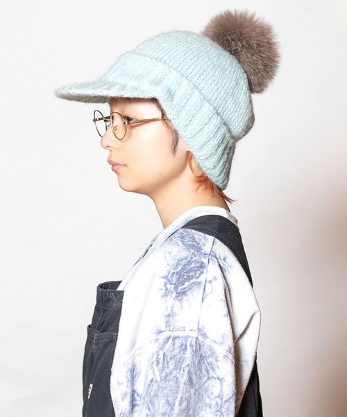 CA4LA（カシラ） ニット帽 ニットキャップ FUWA CAP2 レディース