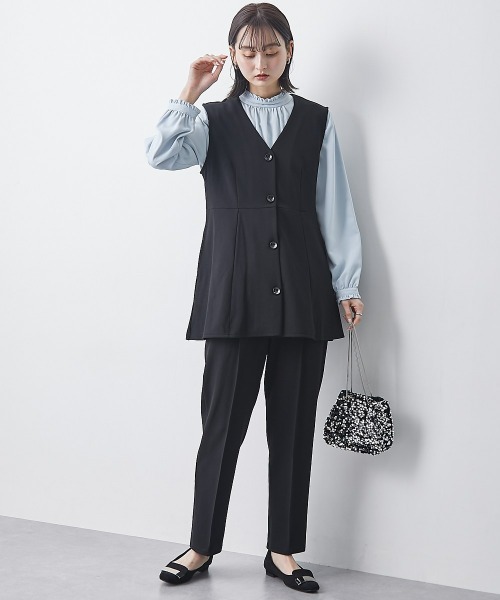 ニッセン（nissen） セットアップ ジレセットアップ（ペプラムジレ＋