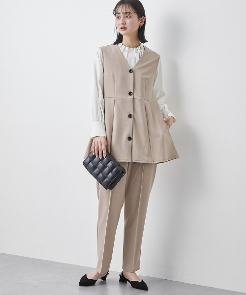 ニッセン（nissen） セットアップ ジレセットアップ（ペプラムジレ＋