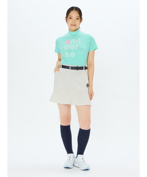 and per se（アンパスィ） tシャツ リファインドライ 半袖モックネック