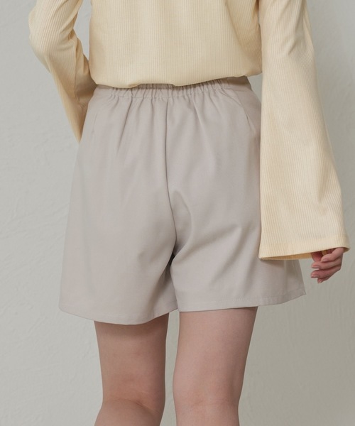 raffime パンツ タックハイウエストショートパンツ レディース