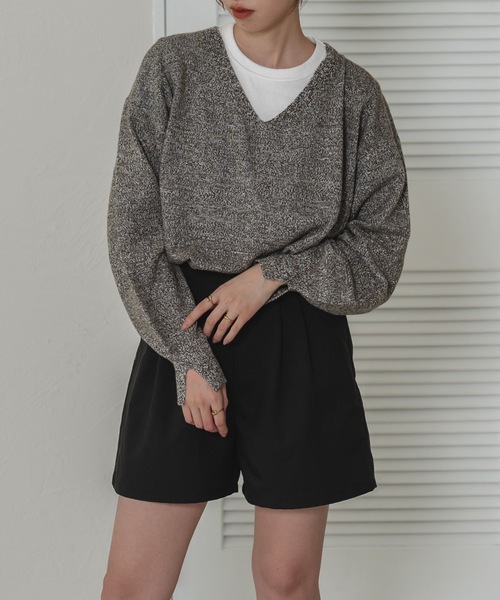 シェリエ　バルーンタックショートパンツ　M 完売商品　ハイウエストパンツ シェリエ バルーンタックショートパンツ M 完売商品 ハイ