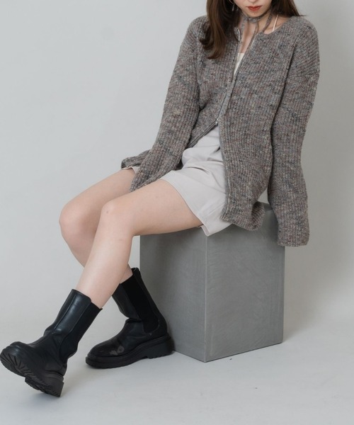raffime パンツ タックハイウエストショートパンツ レディース