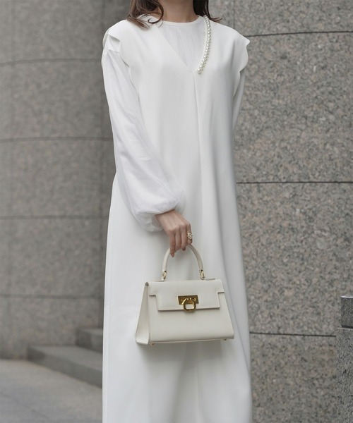 HUIT bouquet（ユイット ブーケ） ジャンパースカート スカラップ