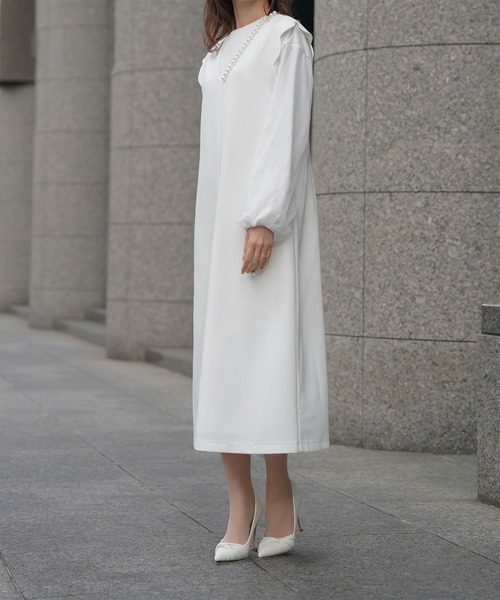 HUIT bouquet（ユイット ブーケ） ジャンパースカート スカラップ