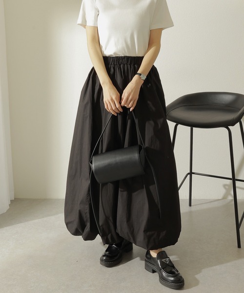 スカート balloon volume long skirt /ギャザー ボリューム バルーン
