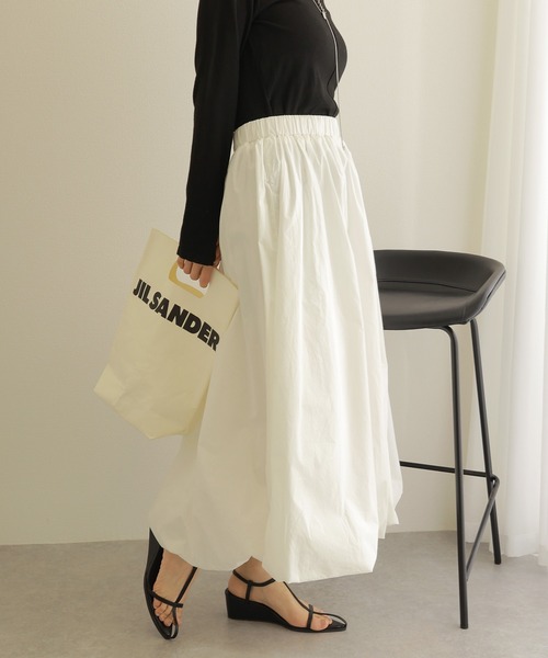 スカート balloon volume long skirt /ギャザー ボリューム バルーン