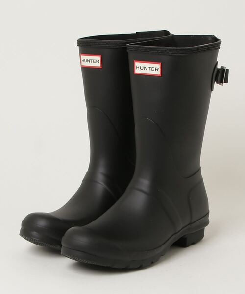 日本に レインブーツ 「HUNTER」 HUNTER UK6 レディース ブラック 靴
