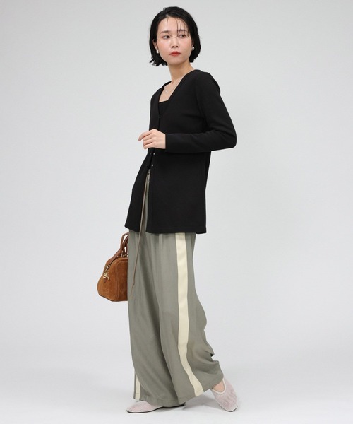 BABYLONE パンツ ラインドロストパンツ レディース : ZOZOTOWN