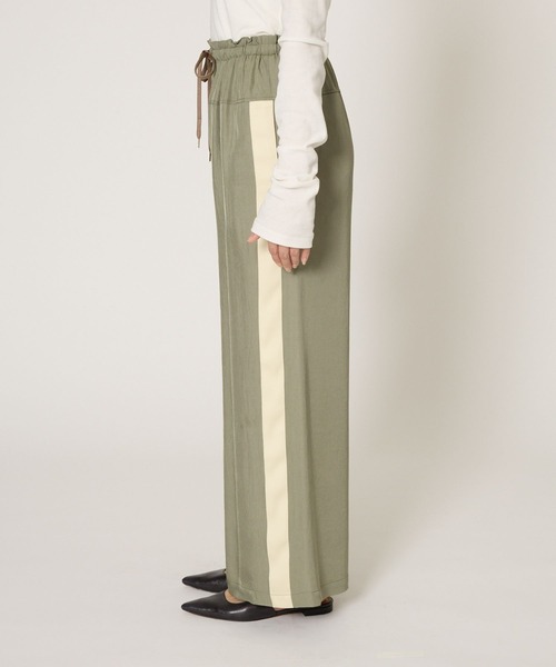 BABYLONE★ラインドロストパンツ[カーキ/36] BABYLONE パンツ ラインドロストパンツ レディース : ZOZOTOWN