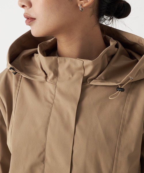 Eddie Bauer トレンチコート コート フード スプリング トレンチ