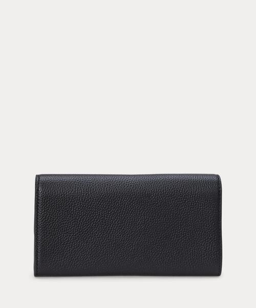 LAUREN RALPH 財布 ペブルド ラージ Cameryn フラップ