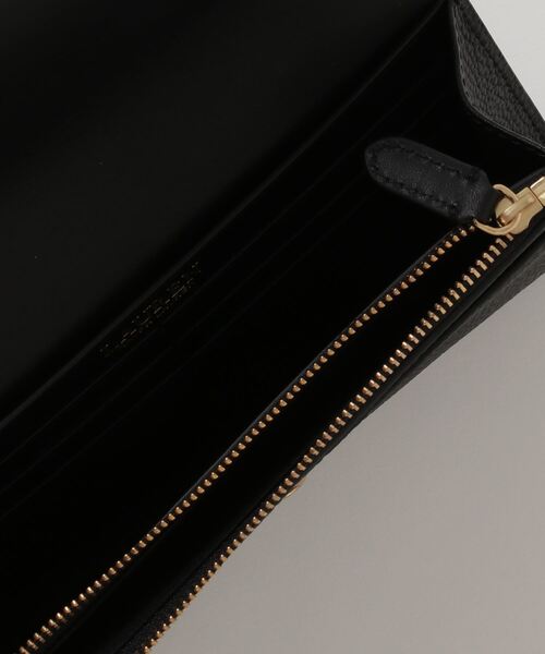 LAUREN RALPH 財布 ペブルド ラージ Cameryn フラップ