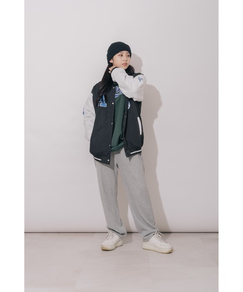 「DEVICE」 スタジャン FREE グリーン レディース_画像2