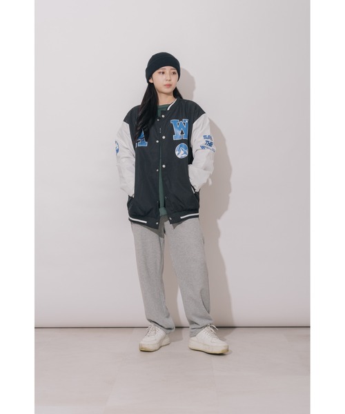 「DEVICE」 スタジャン FREE グリーン レディース_画像4