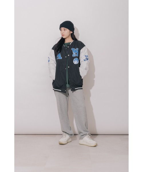 「DEVICE」 スタジャン FREE グリーン レディース_画像5