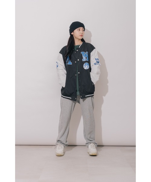 「DEVICE」 スタジャン FREE グリーン レディース_画像7