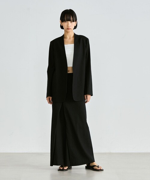 Edition スカート リネンストレッチ ラップスカート : ZOZOTOWN Yahoo