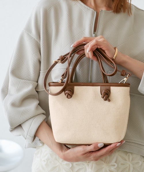 ROPE' PICNIC トートバッグ ノットハンドルキャンバスコンビ