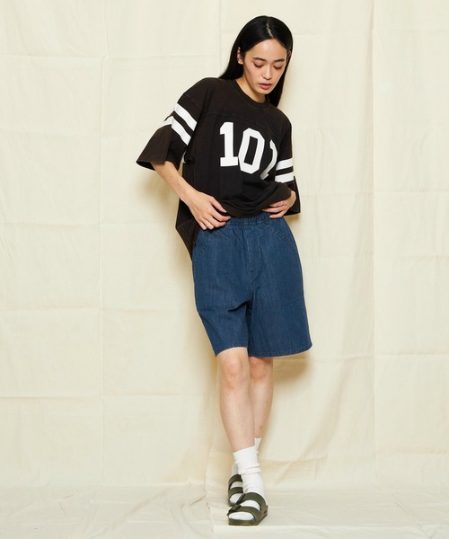 Lee リー ショートパンツ デニムパンツ 綿100% インディゴ レディース Lee ジーンズ デニム デニムパンツ Lee/リー「軽くて涼しい