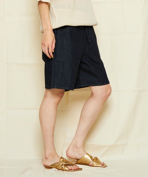 Lee リー ショートパンツ デニムパンツ 綿100% インディゴ レディース Lee ジーンズ デニム デニムパンツ Lee/リー「軽くて涼しい
