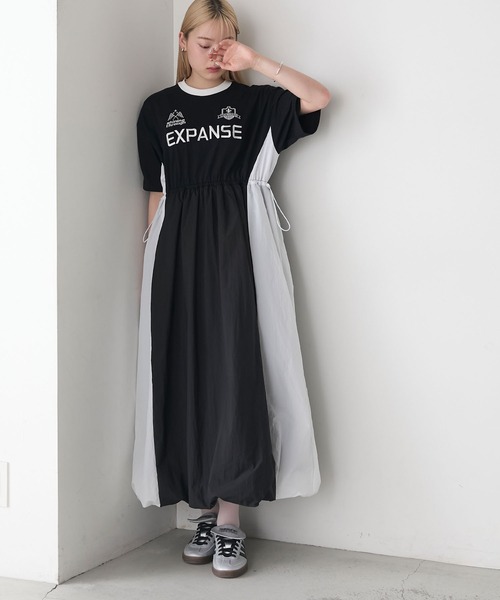 forksy.（フォルクシー） ワンピース 「forksy.」ナイロン×カットソー