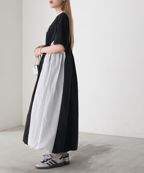 forksy.（フォルクシー） ワンピース 「forksy.」ナイロン×カットソー