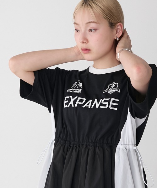 forksy.（フォルクシー） ワンピース 「forksy.」ナイロン×カットソー