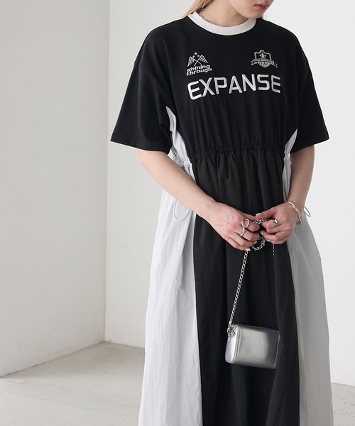 forksy.（フォルクシー） ワンピース 「forksy.」ナイロン×カットソー