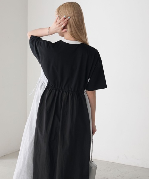 forksy.（フォルクシー） ワンピース 「forksy.」ナイロン×カットソー