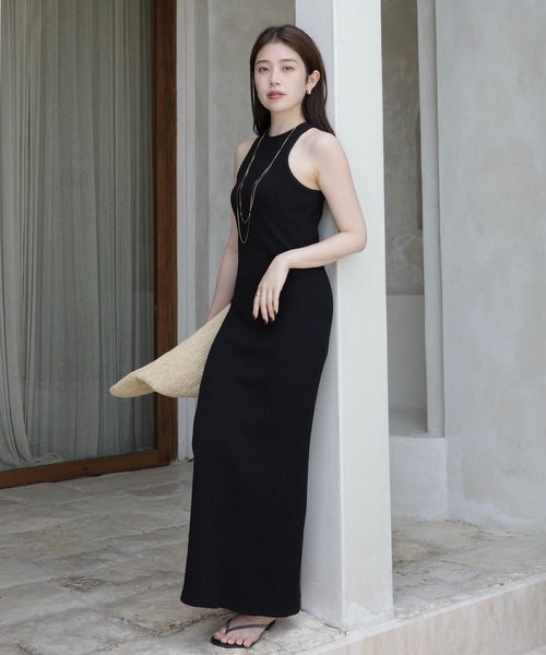 【anuans】ワッフルナローワンピース anuans｜ワッフルナローワンピース | Rakuten Fashion(楽天