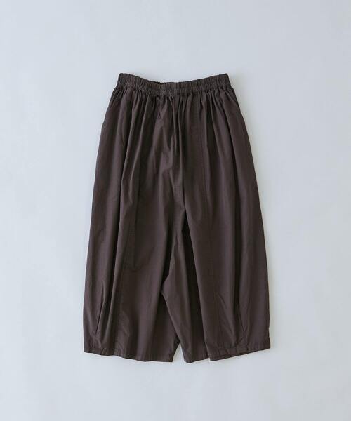 コンジェペイエアデュートリステス　サルエルパンツ　ブラウン conges payes ADIEU TRISTESSE パンツ ワイドサルエルパンツ